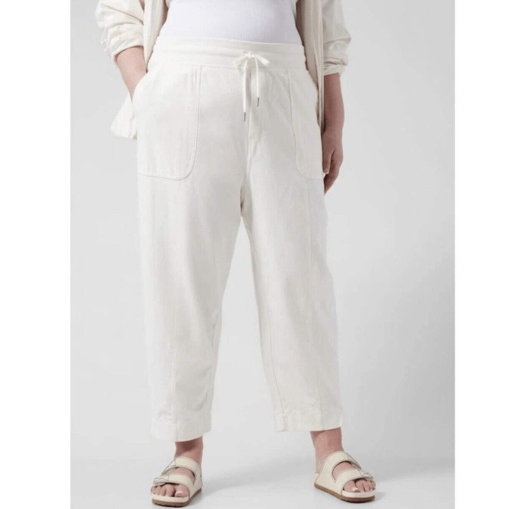 Athleta Farallon Weekender Pant Magnolia White Large Petite
